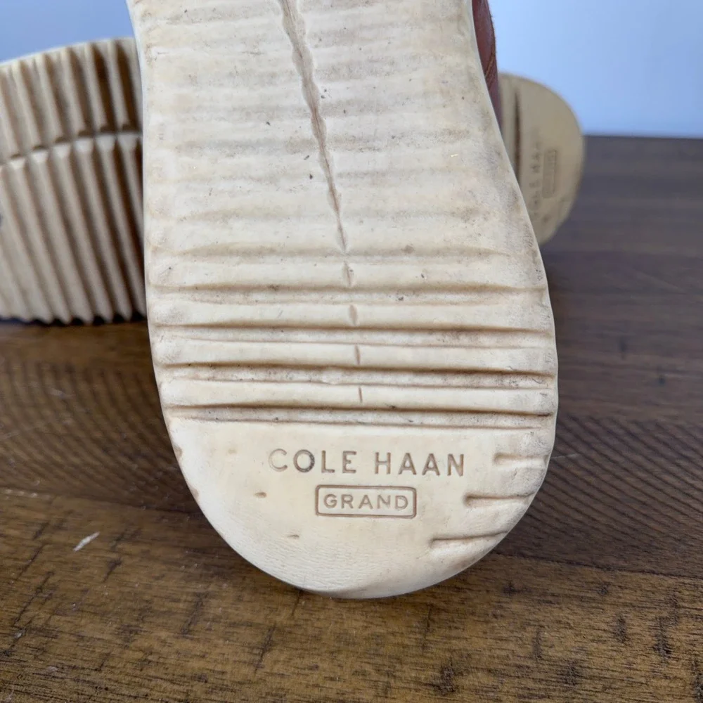 Cole‎ Haan Chukka Boots Mens 12W Brown Grand+ Leather Casual Comfort Shoes